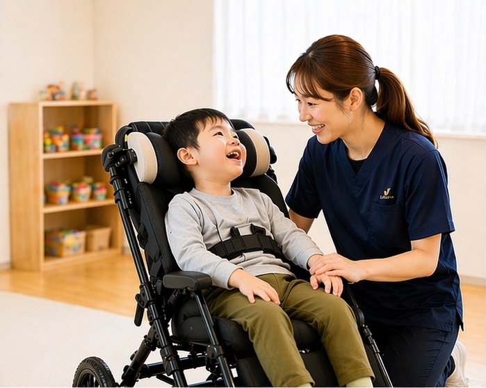 お子さまとスタッフ